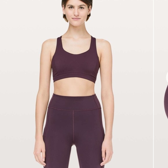 Lululemon Free To Be Serene Bra Arctic Plum SIZE FOUR - Picture 1 of 5